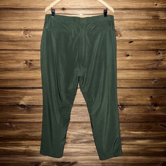 Fabletics The Only Pants Mens XL Green Lightweight Athletic Casual Golf Stretch - Picture 2 of 7